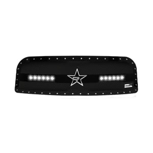 RBP RX-3 Midnight Edition Black LED Bar Grille (Studded) 13-17 Dodge Ram 2500/3500