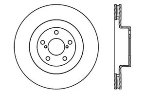 StopTech 02-10 Subaru WRX Slotted & Drilled Right Front Rotor (exc. STi)