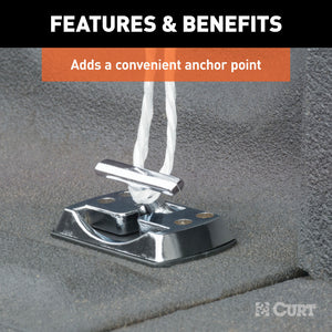 Curt Fold-Away Rope Hook (1200lbs Packaged)