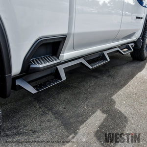 Westin 2020 Chevy Silverado 2500/3500 Crew Cab (6.5ft Bed) HDX W2W Nerf Step Bars - Textured Black