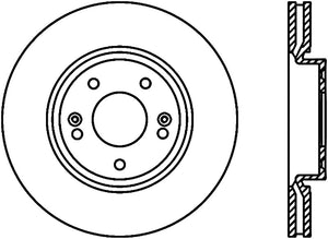 StopTech 09-18 Kia Forte Cryo Front Right Slotted Sport Brake Rotor