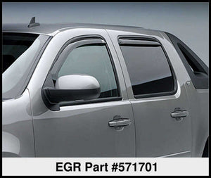 EGR 07+ Chev Suburban/GMC Yukon XL In-Channel Window Visors - Set of 4 (571701)