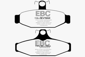 EBC 93-00 Aston Martin Virage 5.3 (AP Caliper) Yellowstuff Rear Brake Pads