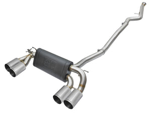 aFe 16-18 BMW M2 L6-3.0L MACH Force-Xp 3in to 2.5in 304 SS Cat-Back Exhaust System-Quad Polish Tips