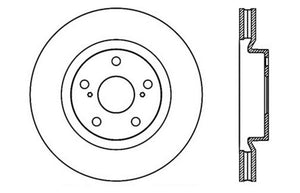 StopTech 07-13 Lexus ES 250/ES 300/ ES330/ES350 SportStop Drilled Left CRYO Front Rotor