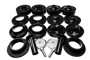 Energy Suspension 18+ Jeep Wrangler JL Black Rock-Flex 2in Adjustable Coil Spacer Set