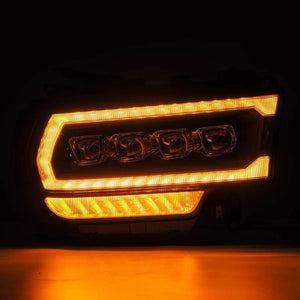 AlphaRex 19-21 Ram 2500 NOVA LED Proj Headlights Plank Style Black w/Activ Light/Seq Signal/DRL