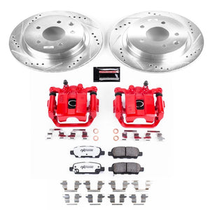 Power Stop 08-14 Nissan Rogue Rear Z26 Street Warrior Brake Kit w/Calipers