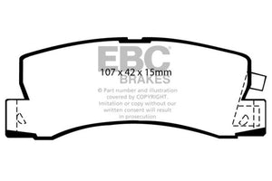 EBC 90-91 Lexus ES250 2.5 Redstuff Rear Brake Pads