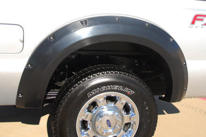 Lund 11-16 Ford F-250 RX-Rivet Style Textured Elite Series Fender Flares - Black (2 Pc.)