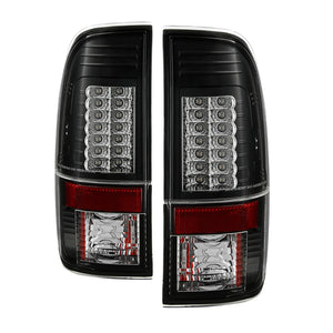 Spyder Ford Super Duty 08-15 Version 2 LED Tail Lights Black ALT-YD-FS07-LED-G2-BK