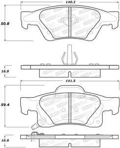 StopTech Street Brake Pads - Rear