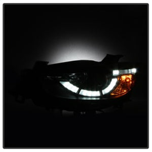 Spyder Mazda CX-5 13-15 Projector Headlights - DRL LED - Black PRO-YD-MCX513-DRL-BK