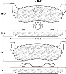 StopTech Street Select Brake Pads - Rear