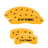 MGP 4 Caliper Covers Engraved F & R I-Vtec Yellow Finish Black Char 2010 Honda Accord Crosstour