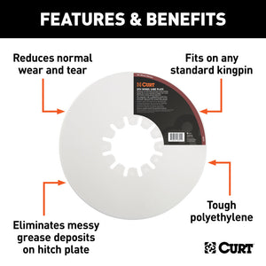 Curt 10in 5th Wheel Lube Plate