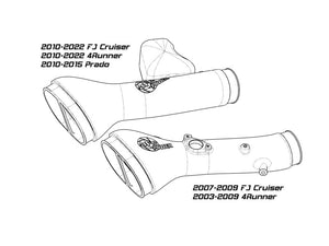 aFe Momentum GT Cold Air Intake System w/ Pro DRY S Filter Toyota FJ Cruiser 07-21 V6-4.0L