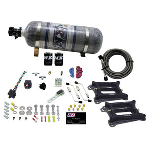 Nitrous Express Dual/4150/Gasoline Nitrous Kit (50-300HP) w/Composite Bottle