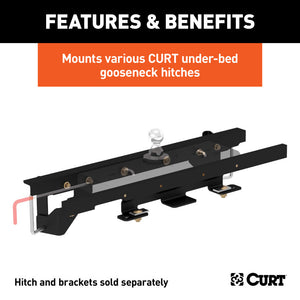 Curt 13-16 Ram 1500 Double Lock Gooseneck Installation Brackets