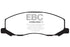 EBC 10-11 Saab 9-5 2.0 Turbo (13.3 inch front rotor) Yellowstuff Front Brake Pads