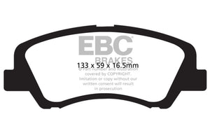 EBC 12+ Hyundai Accent 1.6 Ultimax2 Front Brake Pads