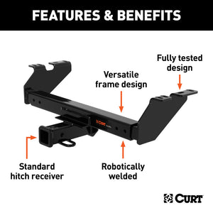 Curt Universal Class 3 Multi-Fit Trailer Hitch w/2in Receiver BOXED