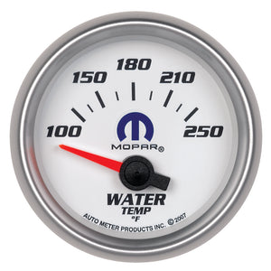 Autometer Mopar 52.4mm SSE 100-250 Degree F Water Temperature Gauge