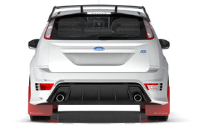 Rally Armor 09-11 Ford Focus MK2 RS Red UR Mud Flap Black Logo