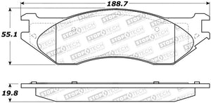 StopTech Sport Brake Pads w/Shims and Hardware - Front