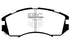 EBC 92-96 Subaru Impreza 1.8 (2WD) (13in Wheels) Greenstuff Front Brake Pads