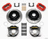 Wilwood Dynapro Dust-Boot P/S Park Brake Kit Drilled Red Big Ford 2.36in Offset