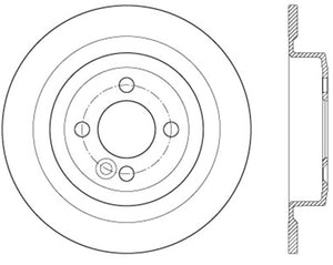 StopTech 09-16 MINI Cooper Cyro Slotted Sport Brake Rotor - Rear Left