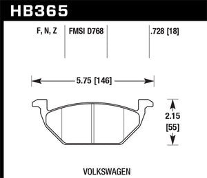 Hawk HPS Street Brake Pads