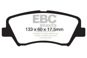 EBC 13+ Hyundai Elantra 1.8 Greenstuff Front Brake Pads