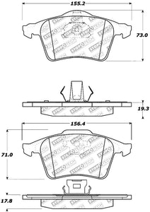 StopTech Street Select Brake Pads - Front/Rear