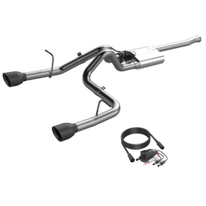 QTP 2018+ Jeep Wrangler JL 304SS Screamer Cat-Back Exhaust 4DR w/4in Black Tips