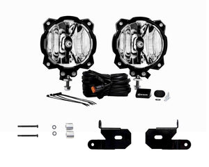 KC HiLiTES 18-23 Jeep JL/JT/4xe 6in Pro6 Gravity LED Pillar Mount 2-Light Sys (20W Spot Beam)