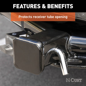 Curt 2in Black Plastic Hitch Tube Cover