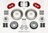 Wilwood Narrow Superlite 6R Front Hub Kit 14.00in Red Magnum Force Drop Spindle