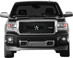 RBP RX-3 Series Studded Frame 1pc. Grille 14-15 GMC Sierra 1500 (Except All-Terrain Edition) - Black