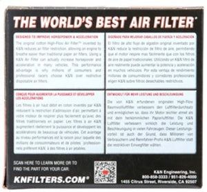 K&N Filter Universal Rubber Filter - Round Straight 1.688in Flange ID x 3in OD x 4in Height