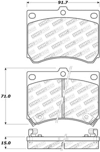 StopTech Street Touring 91-03 Ford Escort ZX2 / 92-95 Mazda MX-3 Front Brake Pads