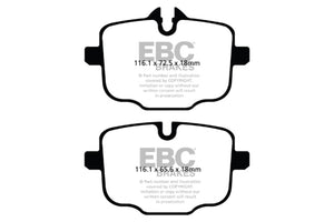 EBC 10+ BMW 535i 3.0 Turbo (F10) Greenstuff Rear Brake Pads