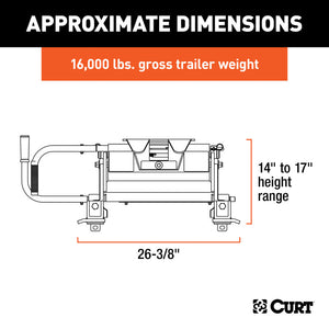 Curt E16 5th Wheel Hitch w/Roller