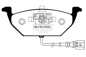 EBC 00-05 Volkswagen Beetle 2.0 Redstuff Front Brake Pads