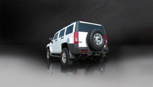 Corsa 2006-2008 Hummer H3 3in Cat-Back Dual Rear w Single 4in Black Pro-Series Tips