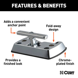 Curt Fold-Away Rope Hook (1200lbs)