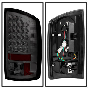 Spyder Dodge Ram 02-06 1500/Ram 2500/3500 03-06 LED Style Tail Lights Smoke ALT-YD-DRAM02-LED-SM