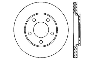 StopTech 05-10 Ford Mustang V6/4.0L / GT V8/4.6L Cross Drilled Right Rear Rotor