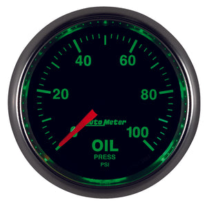 Autometer GS Series 2-1/16in Oil Pressure Gauge 100PSI Electric Full Sweep